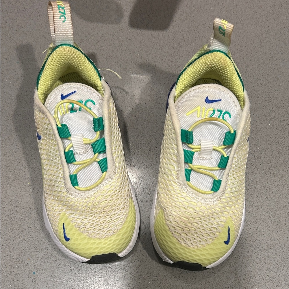 Nike Kids Lime and Teal Sneakers